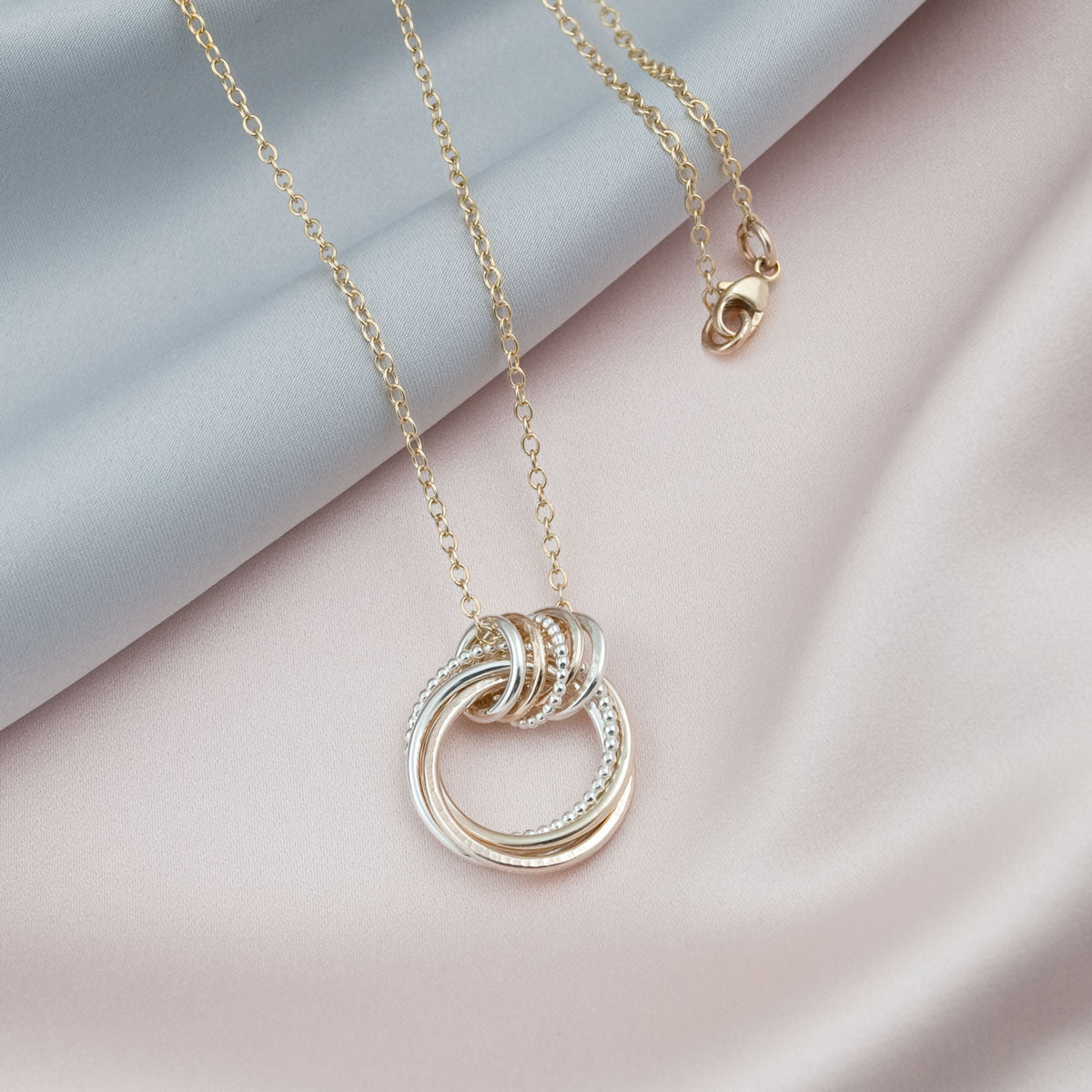 45th Birthday Necklace – Silver and Gold