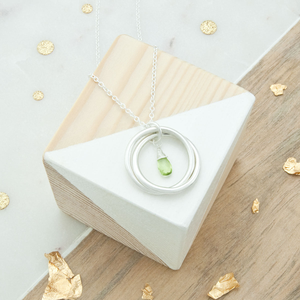 21st Birthday Birthstone Necklace – Sterling Silver