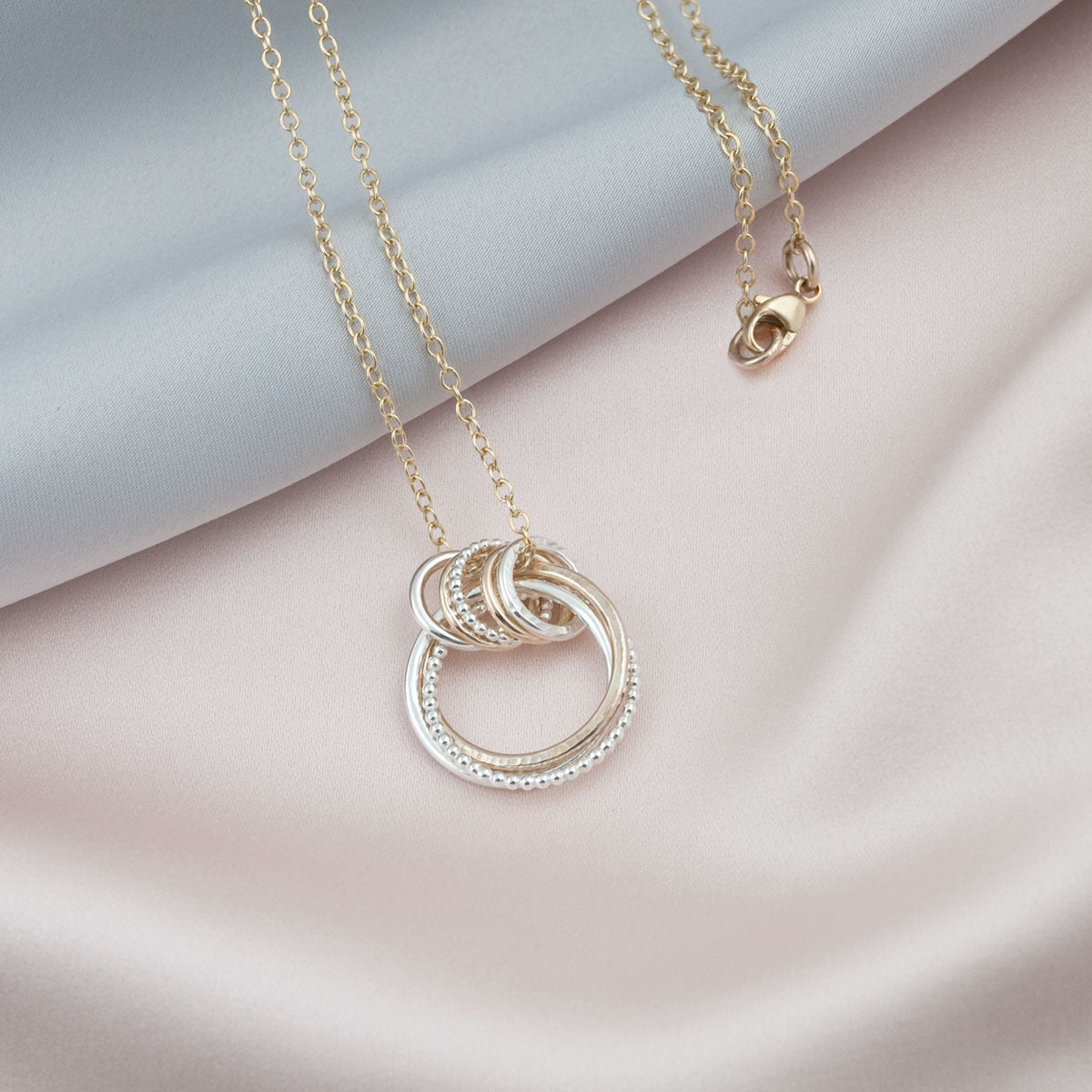 35th Wedding Anniversary Necklace – Silver and Gold