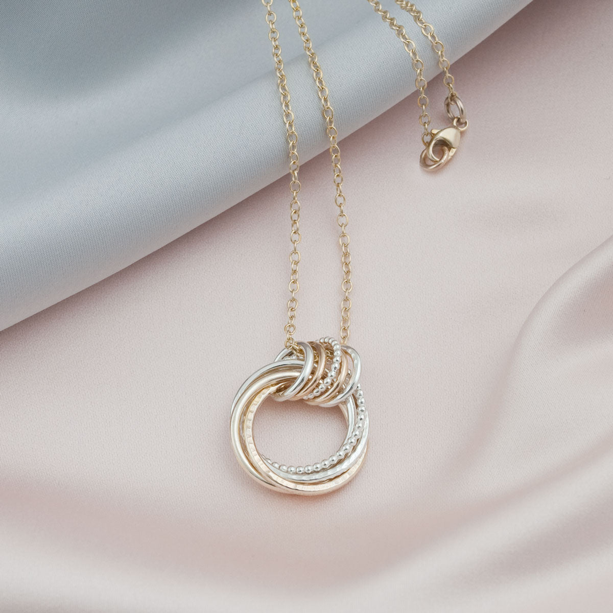 55th Wedding Anniversary Necklace – Silver and Gold