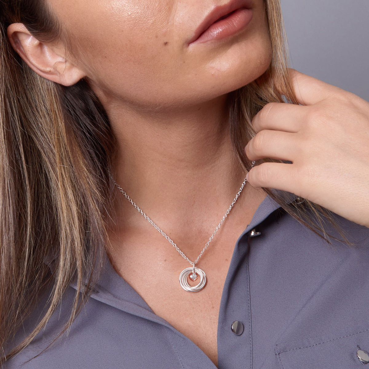 10th Wedding Anniversary Necklace – Sterling Silver