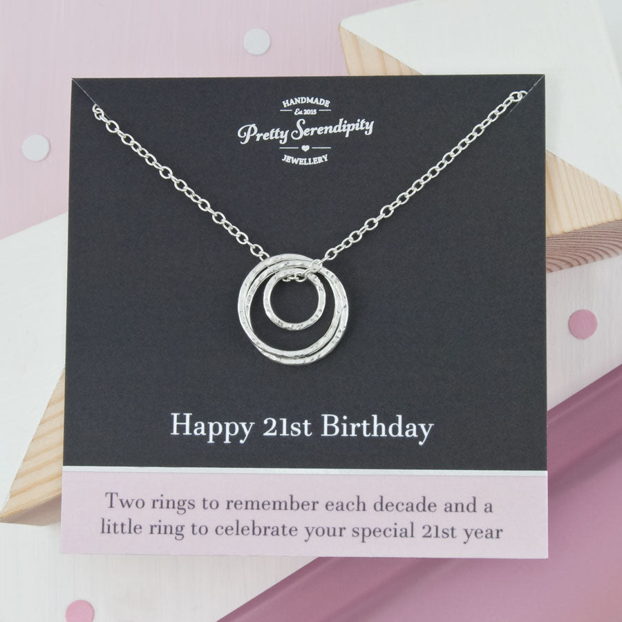 Sterling silver 21st birthday necklace new arrivals