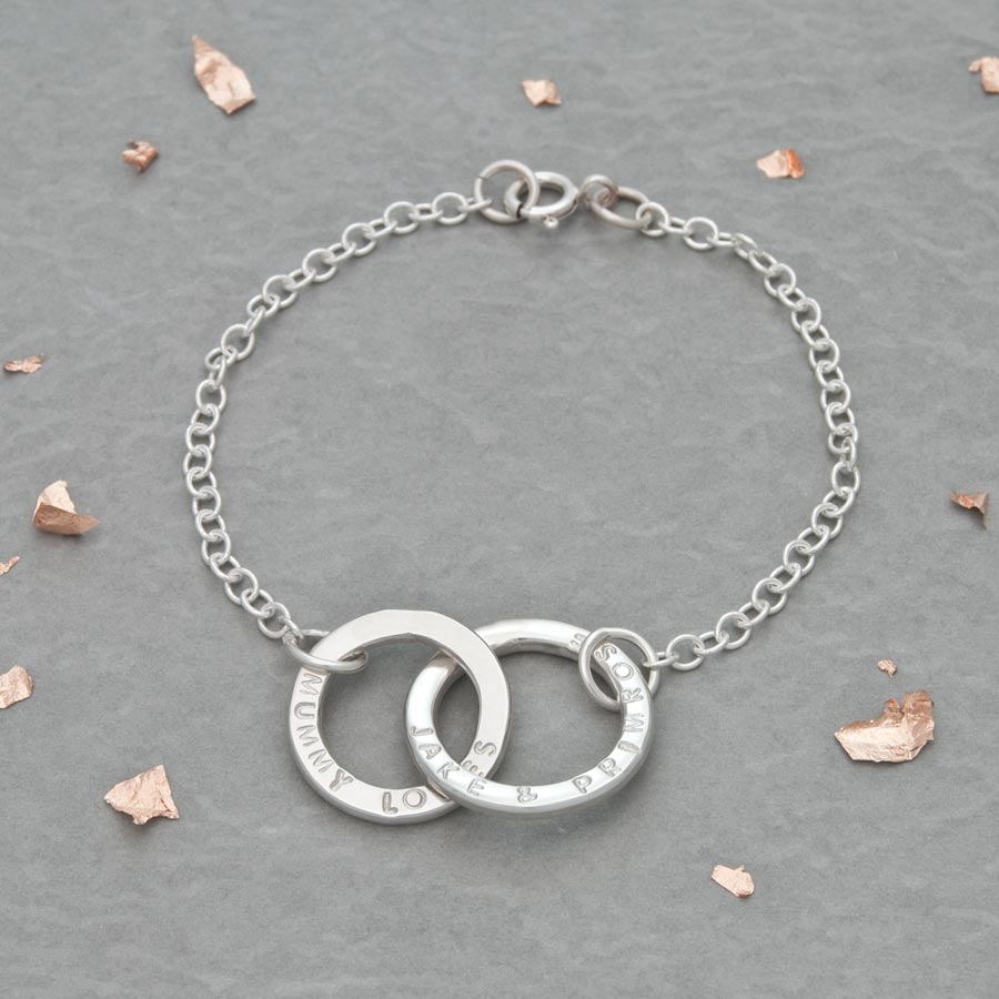 Bracelet for mums store with children's names