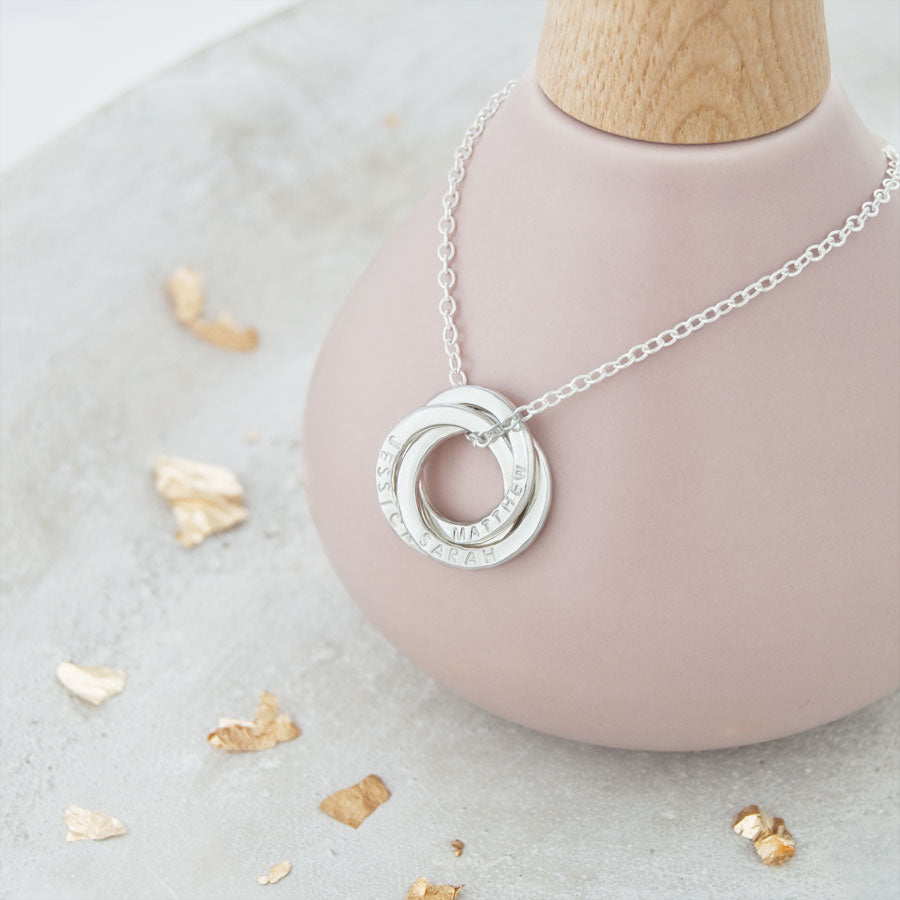 Anna - Silver Russian Ring Pendant - Silver Coast Jewellery