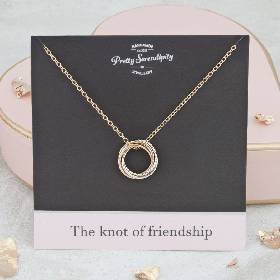 Pave Diamond and Gold Friendship Necklace – Ntinga Jewellery