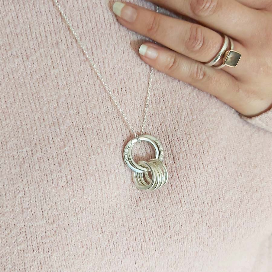 4 piece outlet family necklace