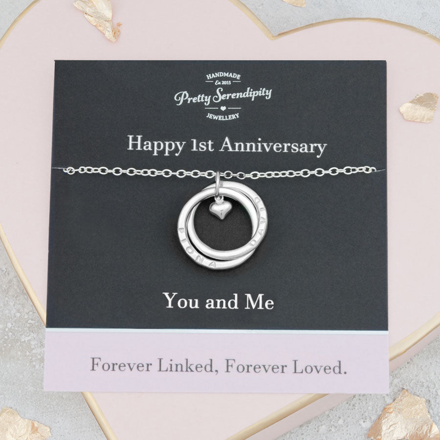 Personalised 1st Anniversary Necklace